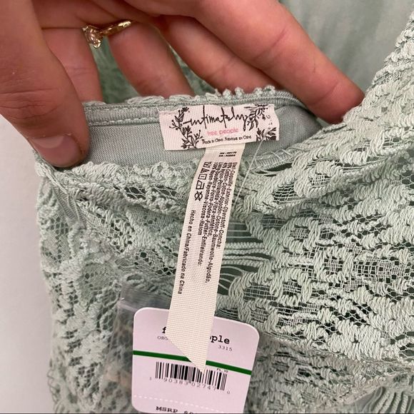 NWT Free People Intimately Daydream Mini Dress in Seafoam - Picture 4 of 4